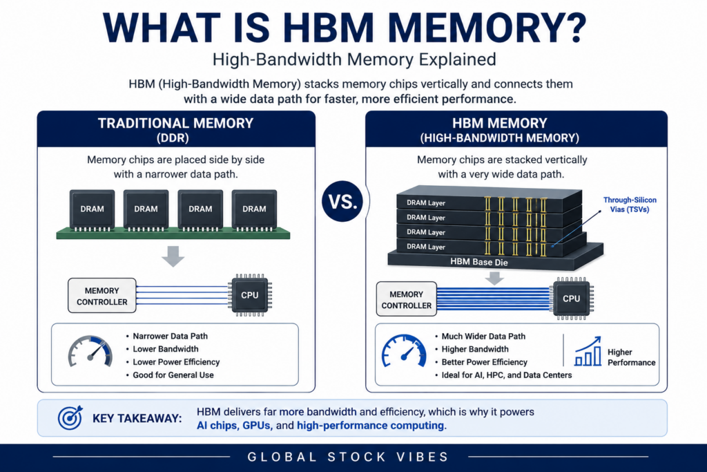 what is HBM memory AI chip visual