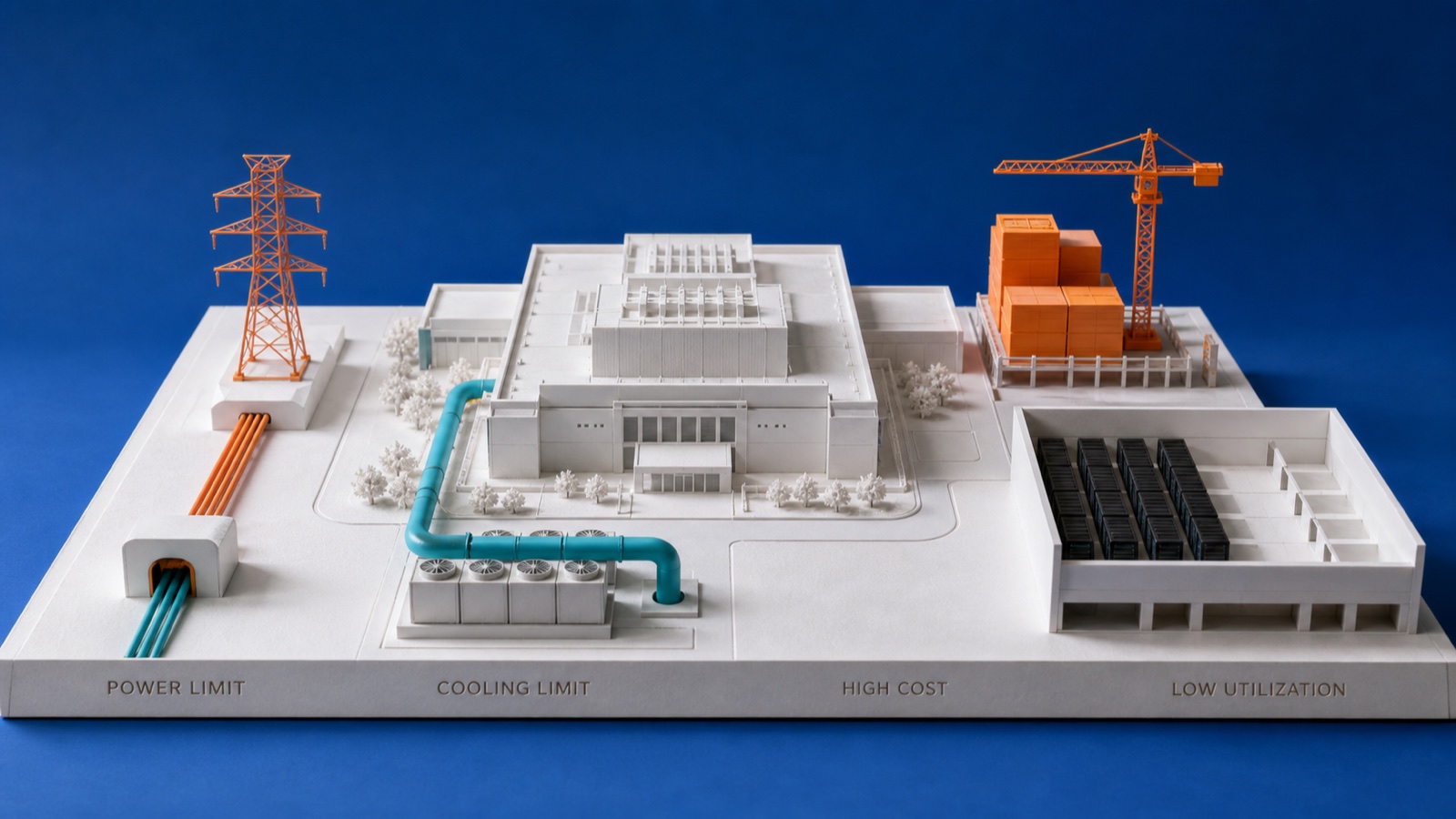 power cooling cost and utilization risks facing an AI data center campus