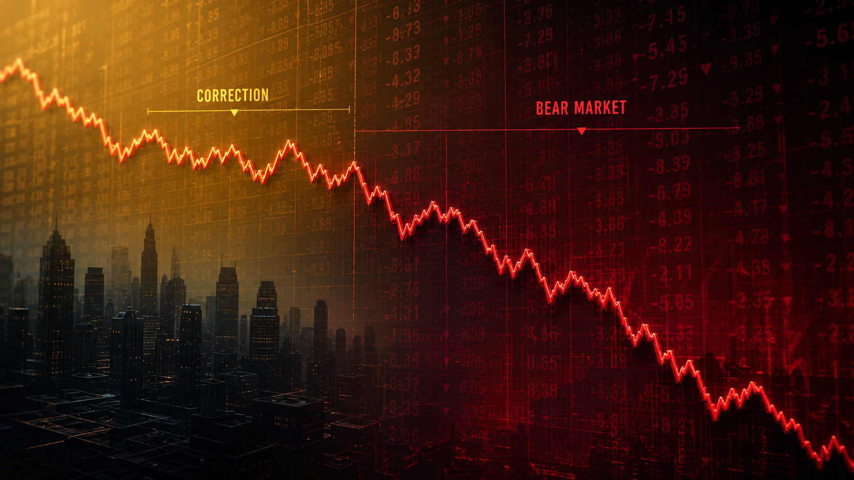 correction versus bear market decline comparison
