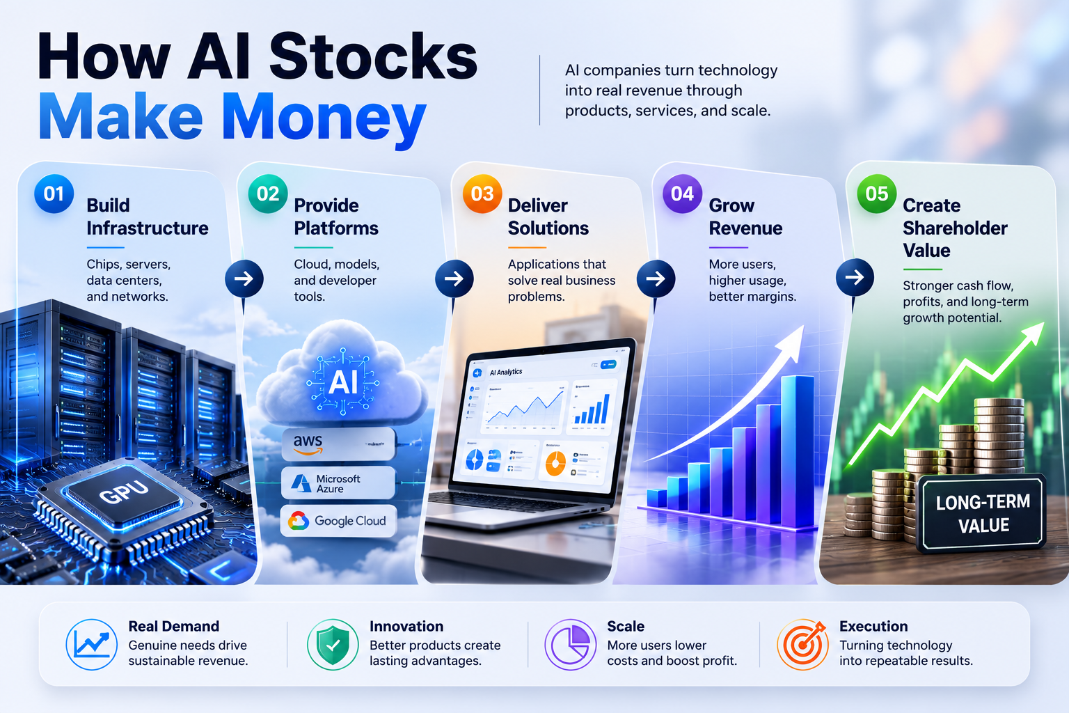how AI stocks work