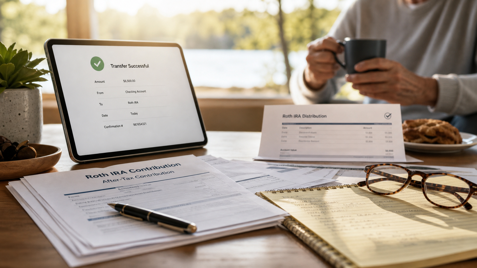 Roth IRA after-tax contribution and retirement withdrawal planning