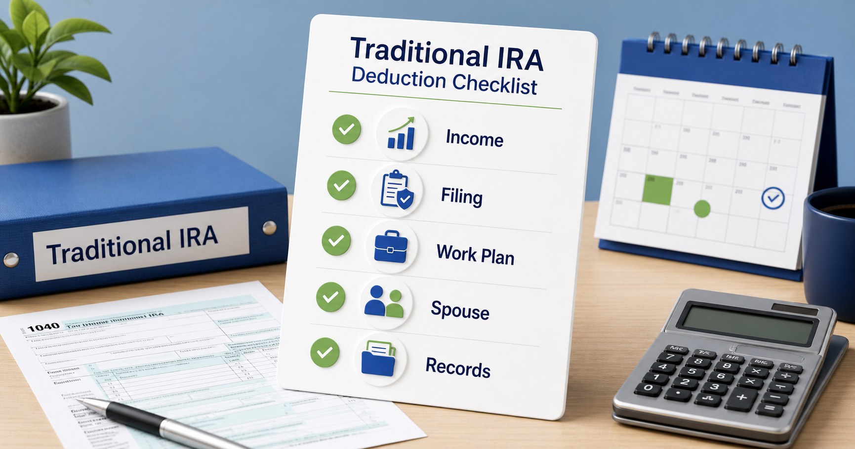 Traditional IRA deduction checklist for beginners