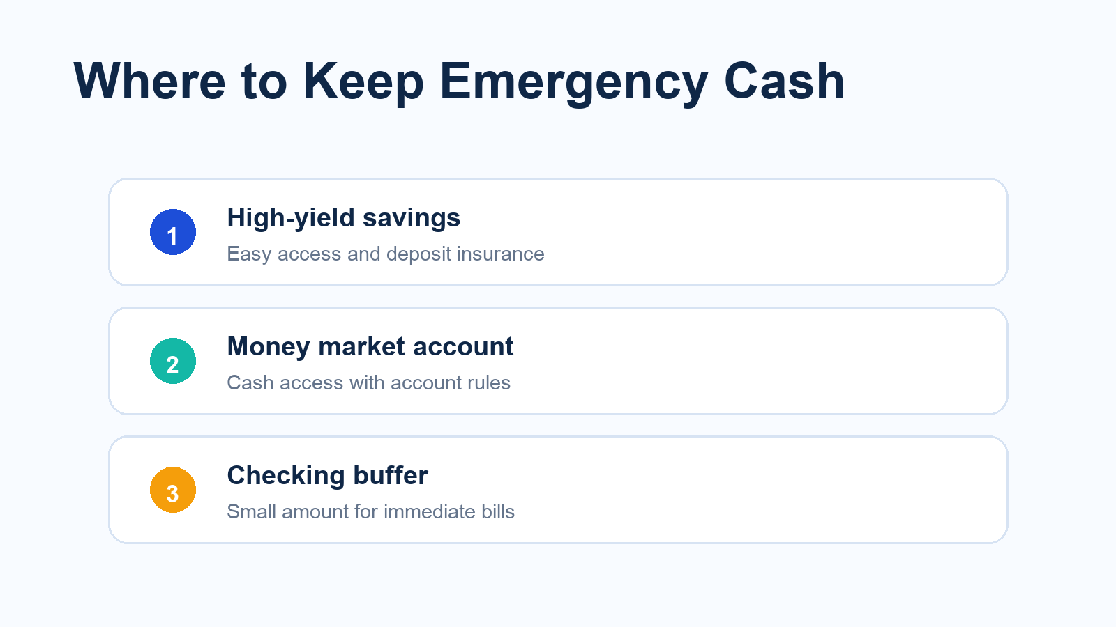 where to keep an emergency fund