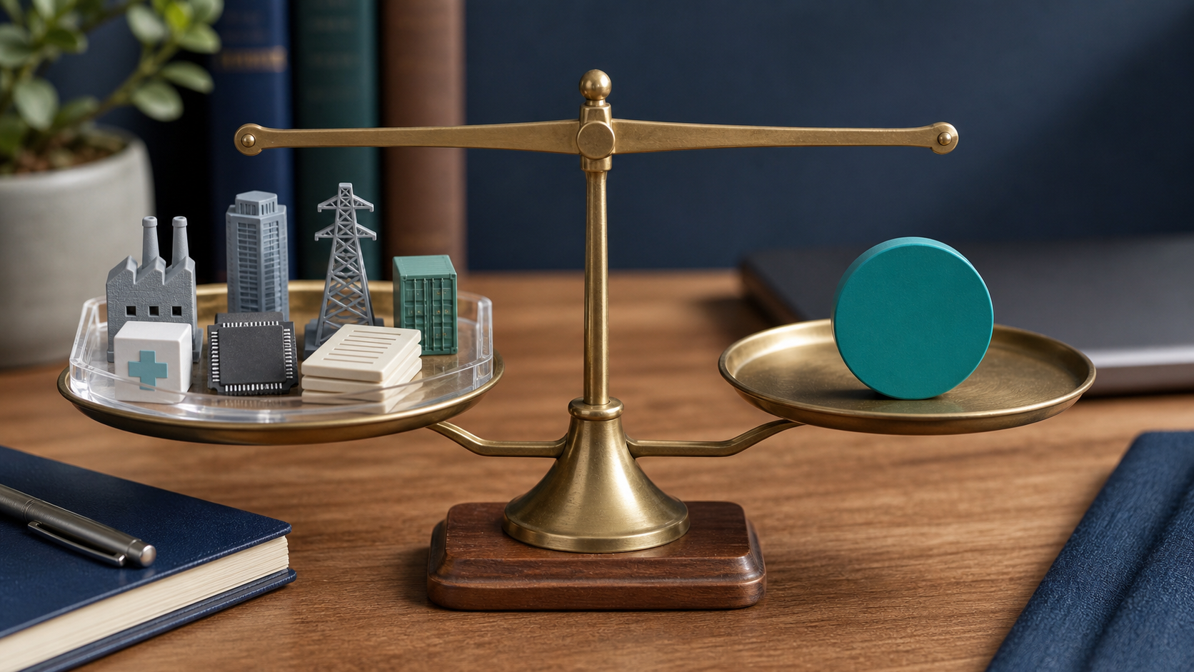 diversified ETF holdings balanced against one fund share