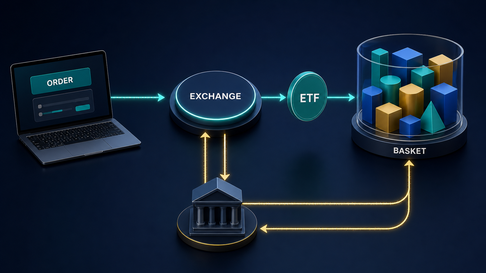 How ETFs work through exchange trading and creation and redemption